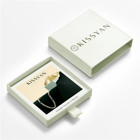 Gold Initial Pendant Necklace Figaro Chain A to Z Monogram Letter Jewelry - Picture 6 of 7